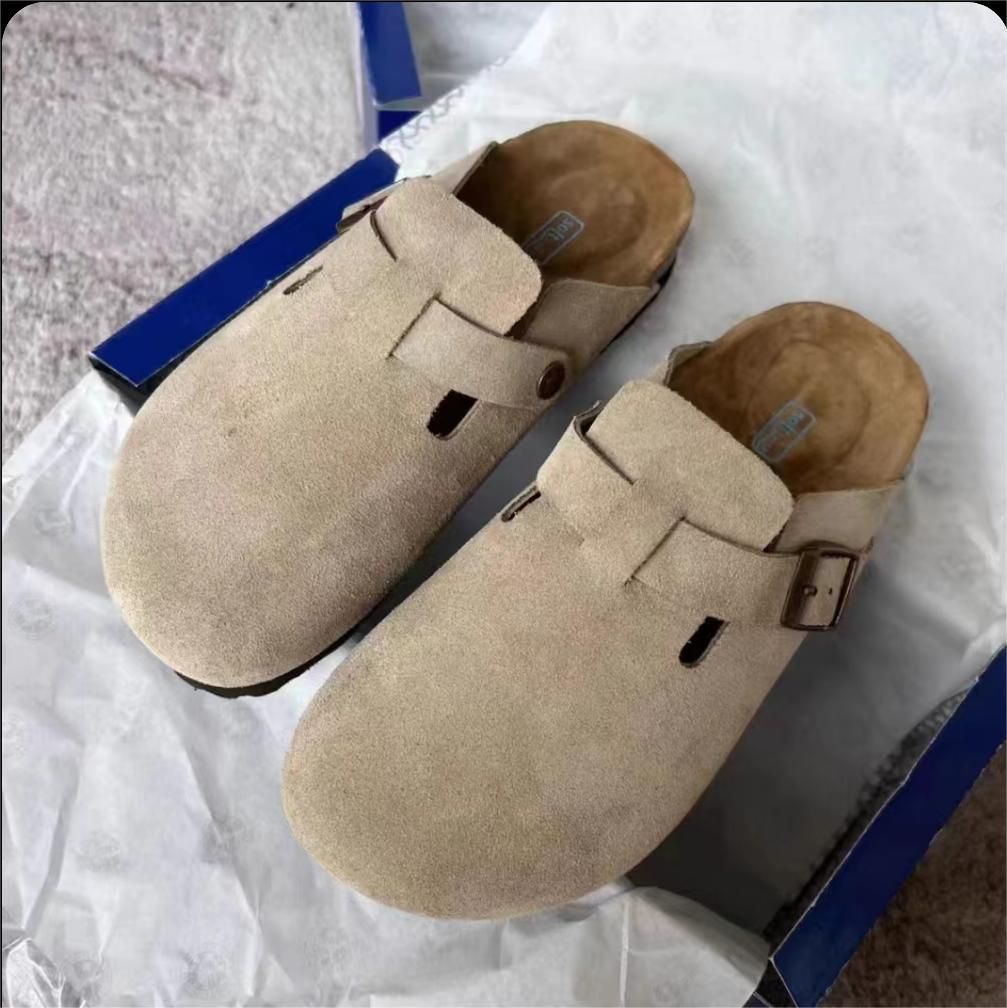 BIRKENSTOCK ビルケンシュトックボストンスエードサンダル#サンド