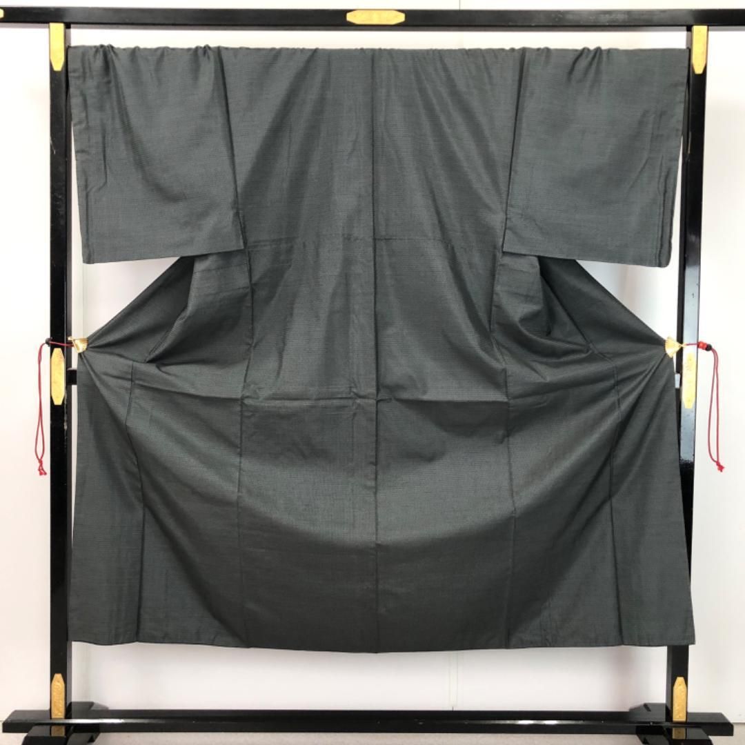 男着物 アンサンブル 本場大島紬 草木染め 黒橡色 キングサイズ M-1123