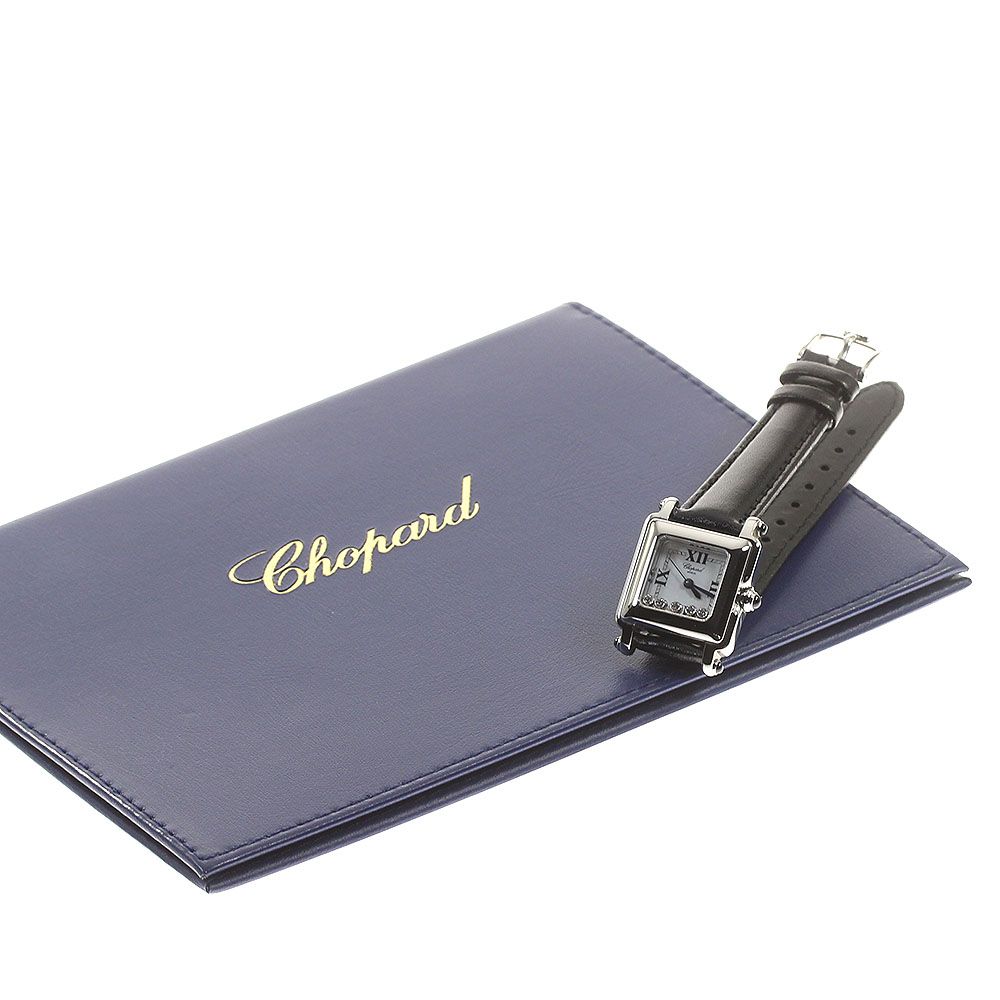 ショパール Chopard 27/8892-23 ハッピースポーツ 5Pダイヤ クォーツ レディース保証書付き_821146