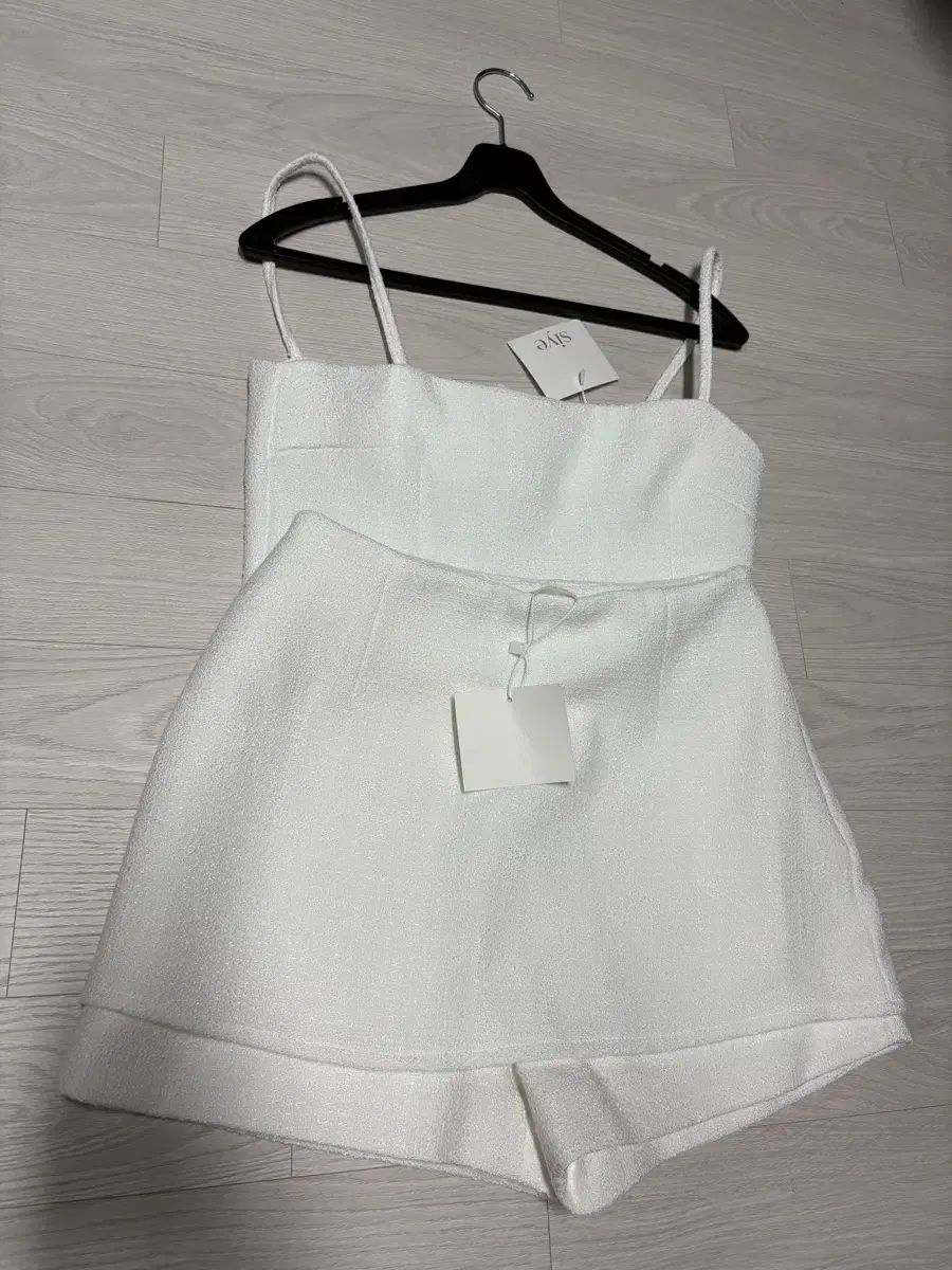 シエ ミュー ツイード セットアップ S 選択 白