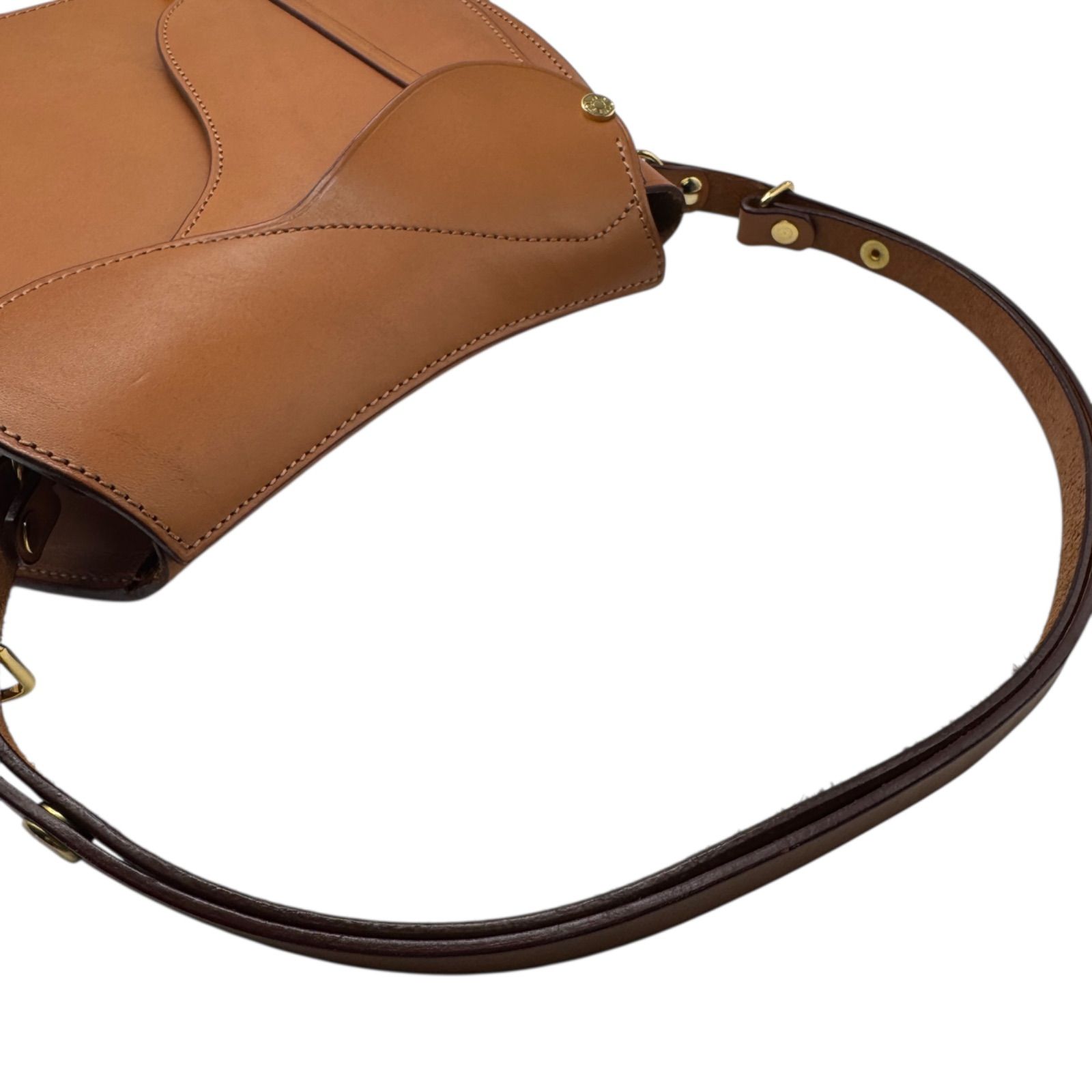 美品 SOMES SADDLE ソメス サドル レザー 本革 ショルダーバッグ 金具 