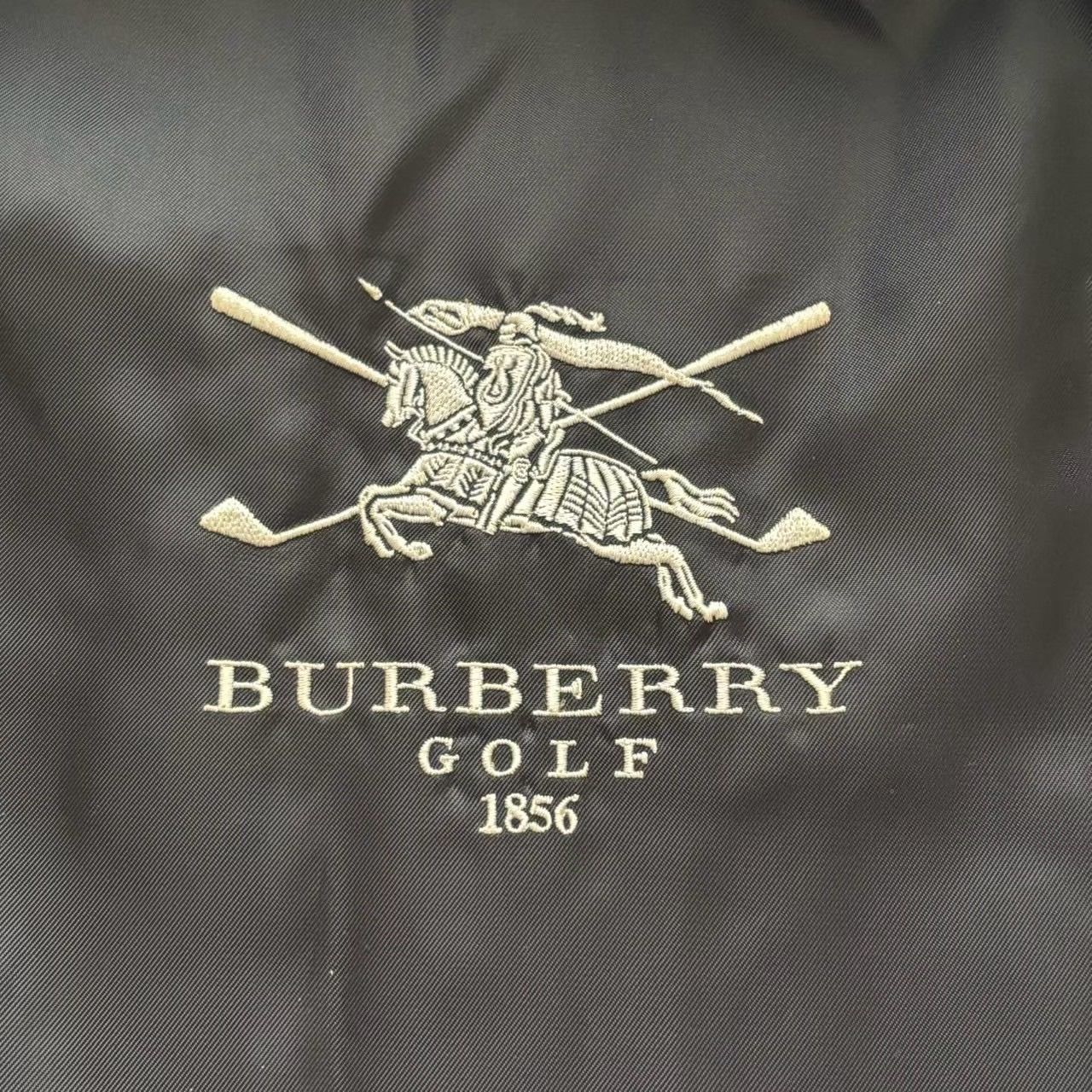 BURBERRY バーバリーゴルフ キルティングジャケット 黒 ステンカラー