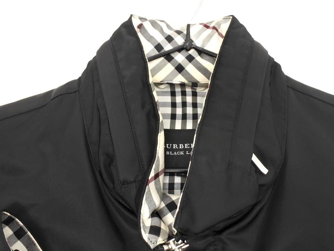美品 バーバリーブラックレーベル ナイロンジャケット チェック LL BURBERRY バーバリー ブラックレーベル ナイロン ジャケット