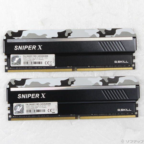 中古 F4-3600C19D-32GSXWB [DDR4 2枚] Amazon.co.jp: G.Skill Sniper X F4-3600C19D-32GSXWB (DDR4