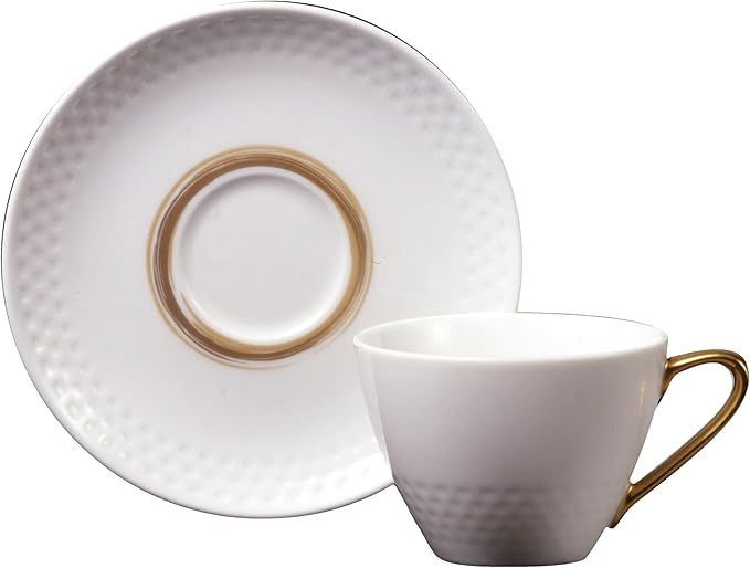 最新作，大人気 Noritake ノリタケ カップ u0026 ソーサー ( コーヒー ティー 兼用) 210cc アミ 金 ファインポーセレン T5389L/1605 応募券