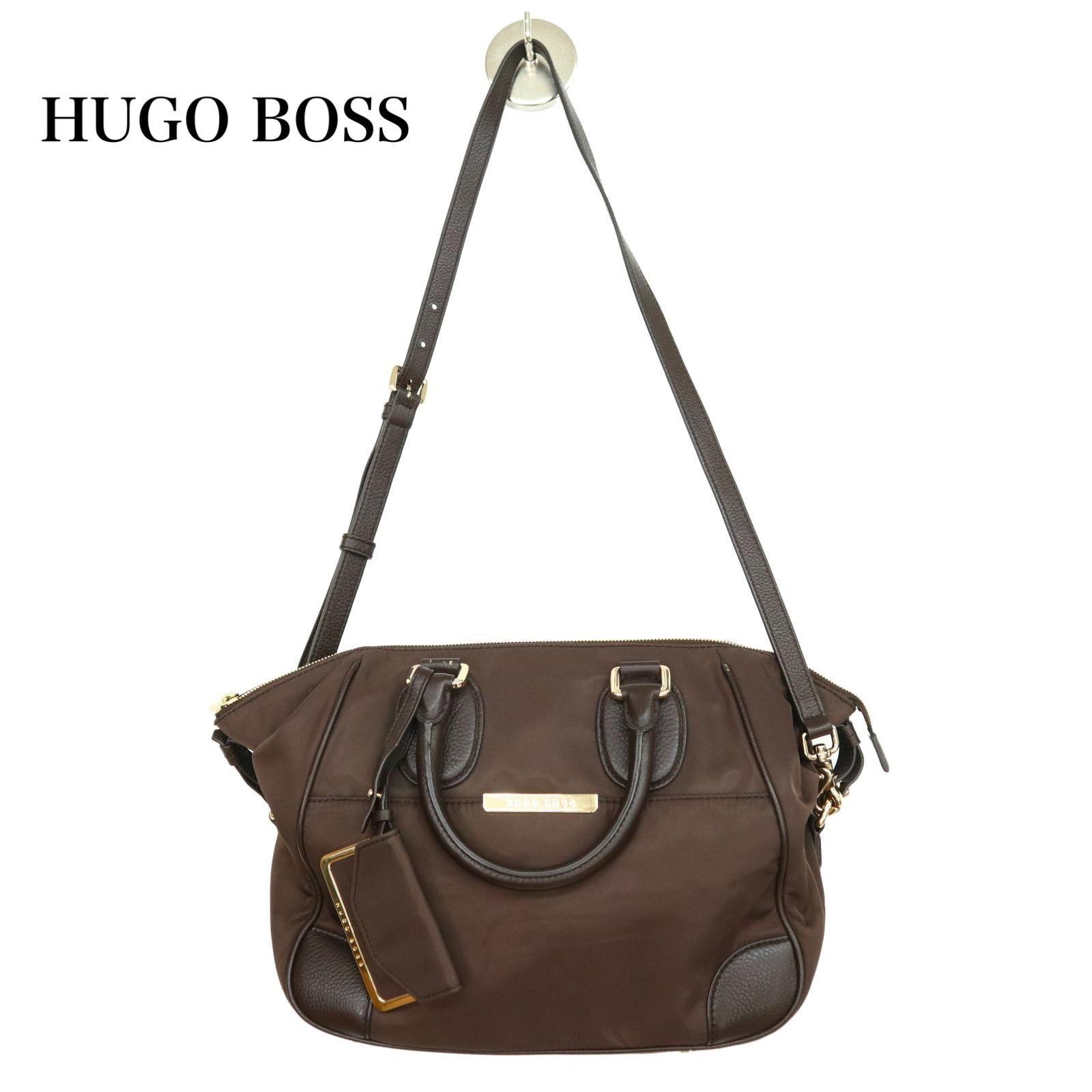 HUGO BOSS (ヒューゴボス)ナイロンミニボストンバッグ ショルダーストラップ付 HUGO BOSS ヒューゴボス ボストンバッグ