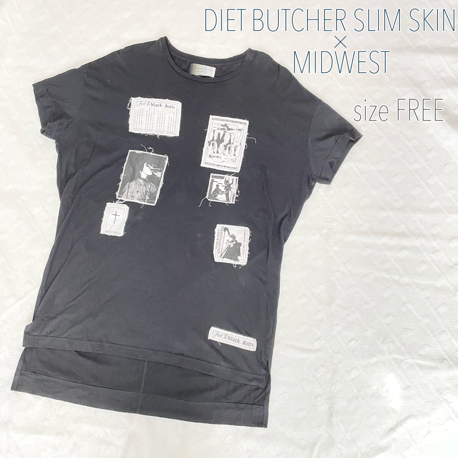 山下智久着用 DIET BUTCHER SLIM SKIN Tシャツ ミッドウエスト ダイエットブッチャースリムスキン - メルカリ