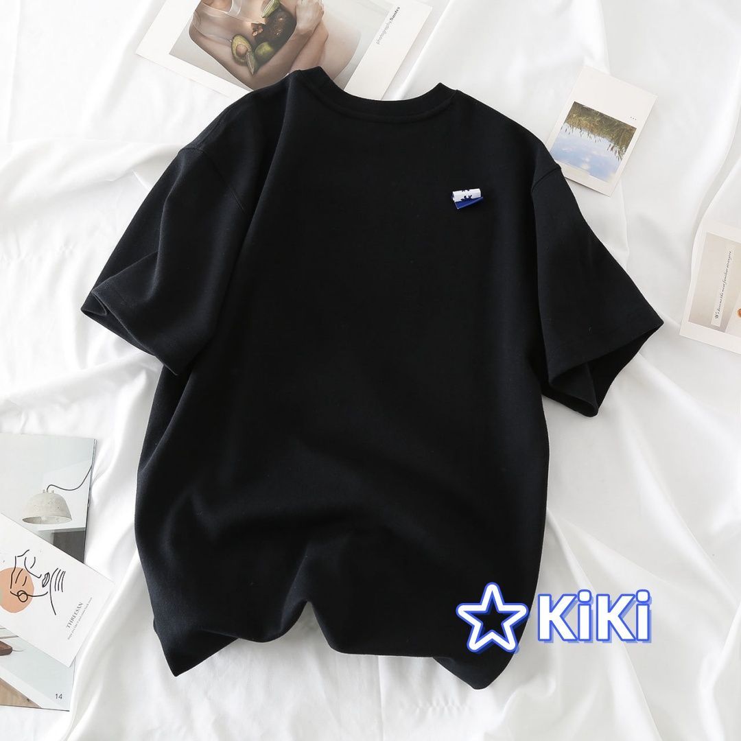 【Maison Kitsune×ADER ERROR】 半袖シャツ ADER ERROR×MAISON KITSUNE 半袖Tシャツ ブラック Mサイズ A2