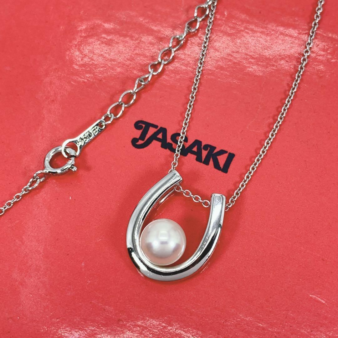 TASAKI タサキ シルバー ネックレス 本真珠 パール 7.6mm - メルカリ