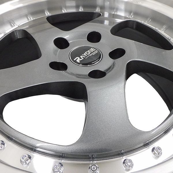 4本セット Rayone Racing DM901 18インチ 9.5J+15 5H PCD114.3 アルミ 