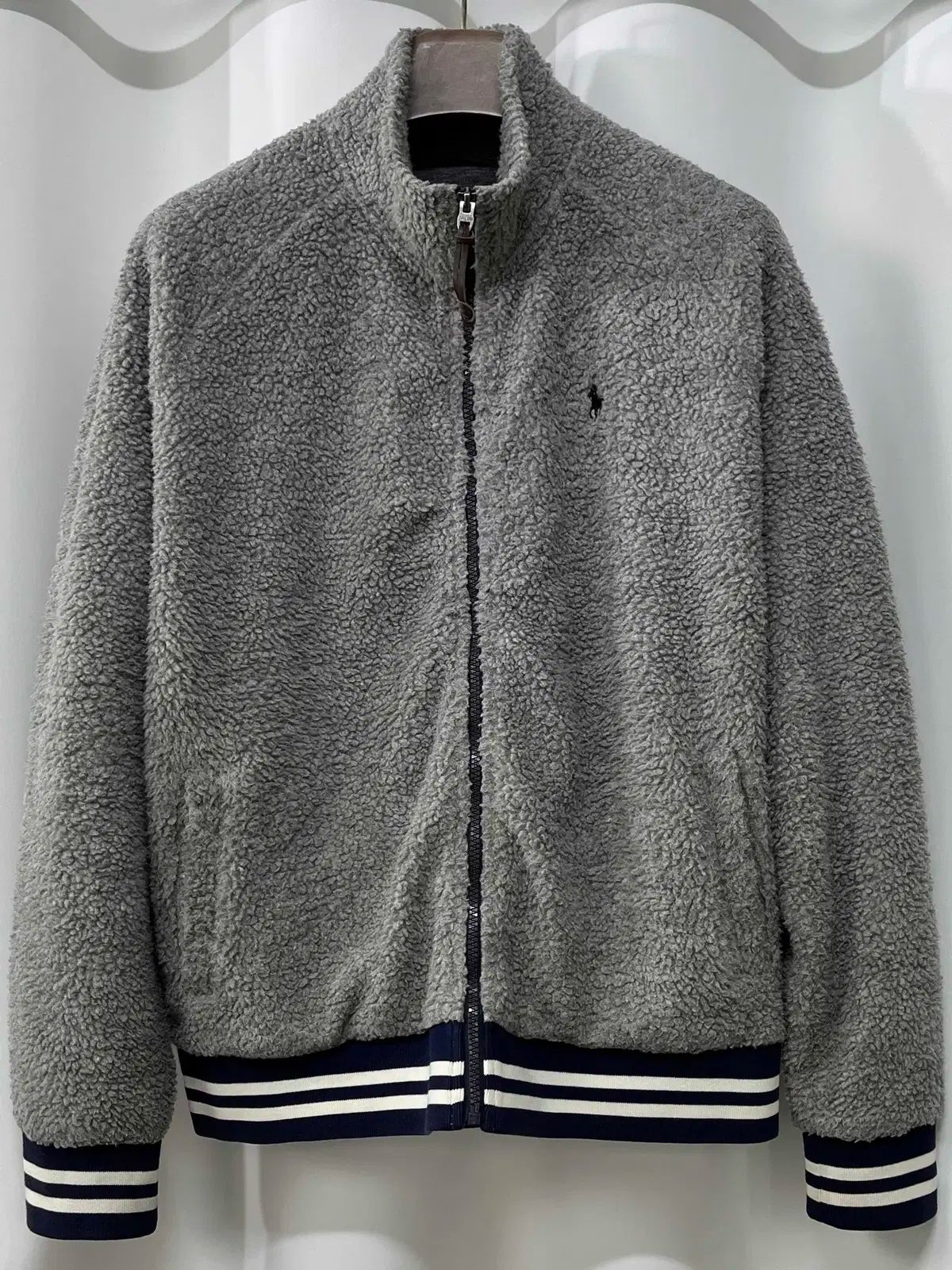 ポロ Ralph Lauren ラルフローレン シェルパ ディープファイル グレー フリース ジャケット