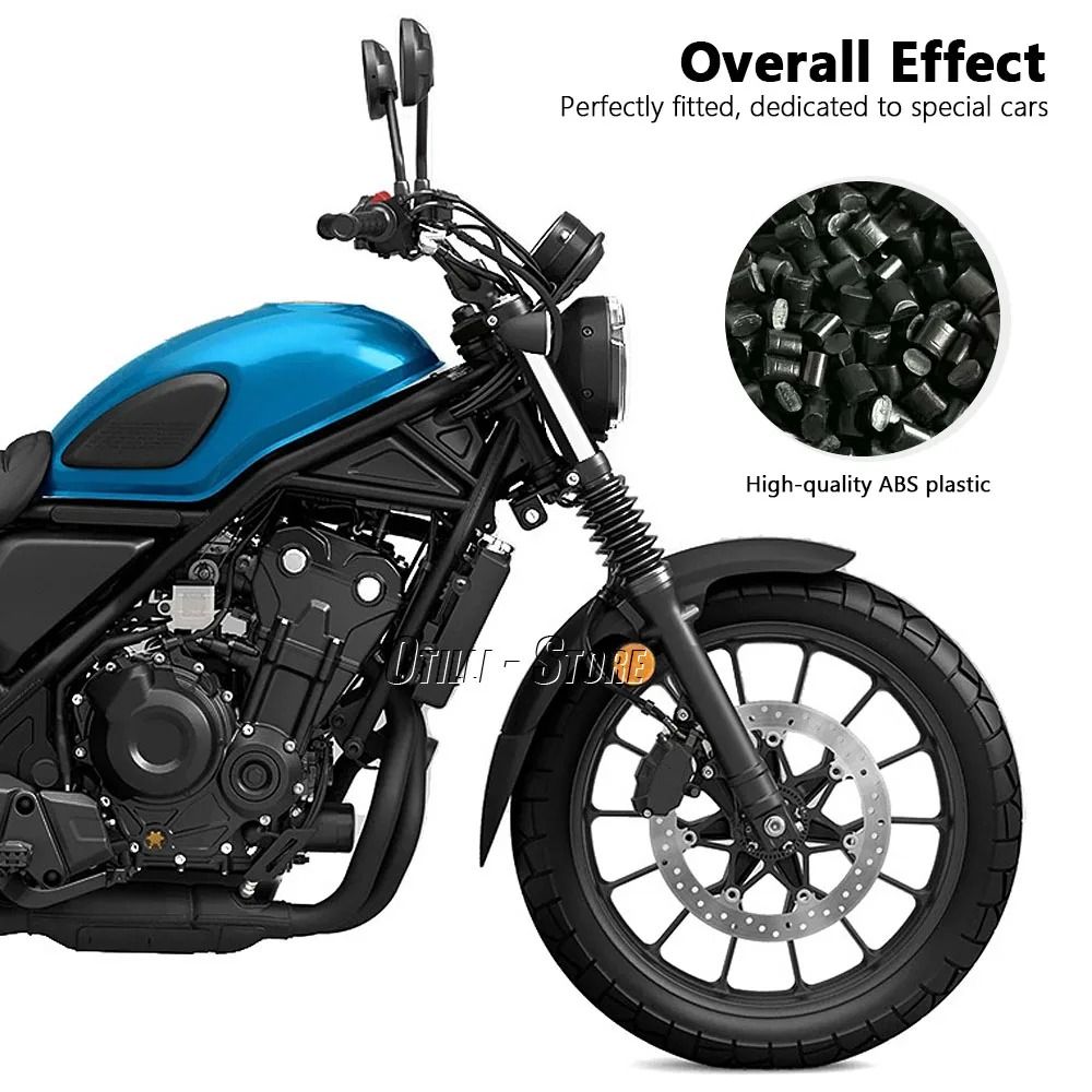 バイク アクセサリー フロントエクステンダー フェンダー ブラック