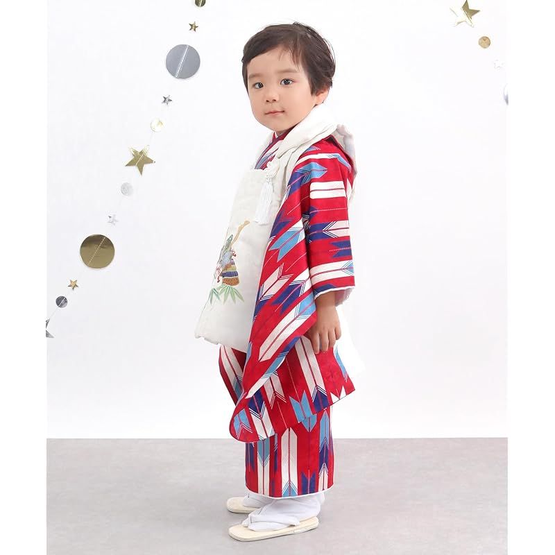 3歳　七五三　お正月　被布付き　着物　男の子　キョウエツ KYOETSU] [キョウエツ] 七五三 3歳 着物 男の子 被布 フルセット