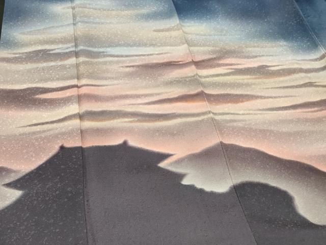 平和屋着物□訪問着 風景文 暈し染め 正絹 逸品 caaw2755in