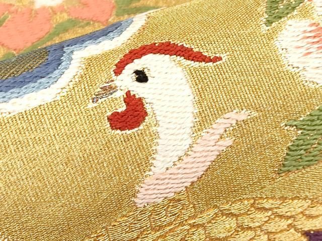 平和屋本店□極上 創業280年 誉田屋源兵衛 六通柄袋帯 純金尽くし 唐織