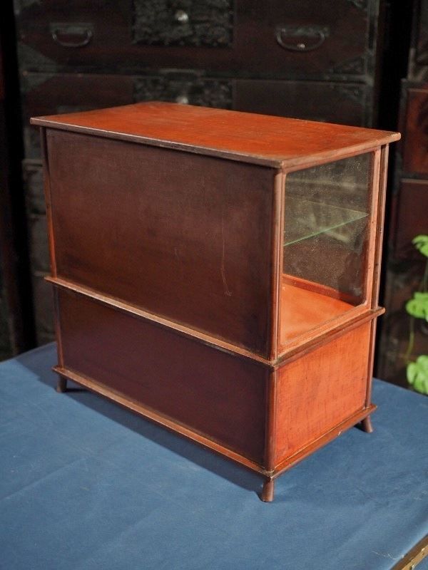 雅な昭和レトロガラスケース 昭和中期 古録展 品番S10787 MARWIL-DEMENAGEMENTS_CH