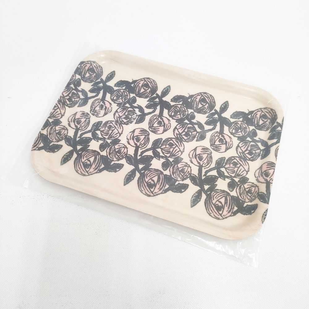 海外から輸入 mina perhonen rosy トレイ小 お盆 その他雑貨 ベージュ テーブル用品