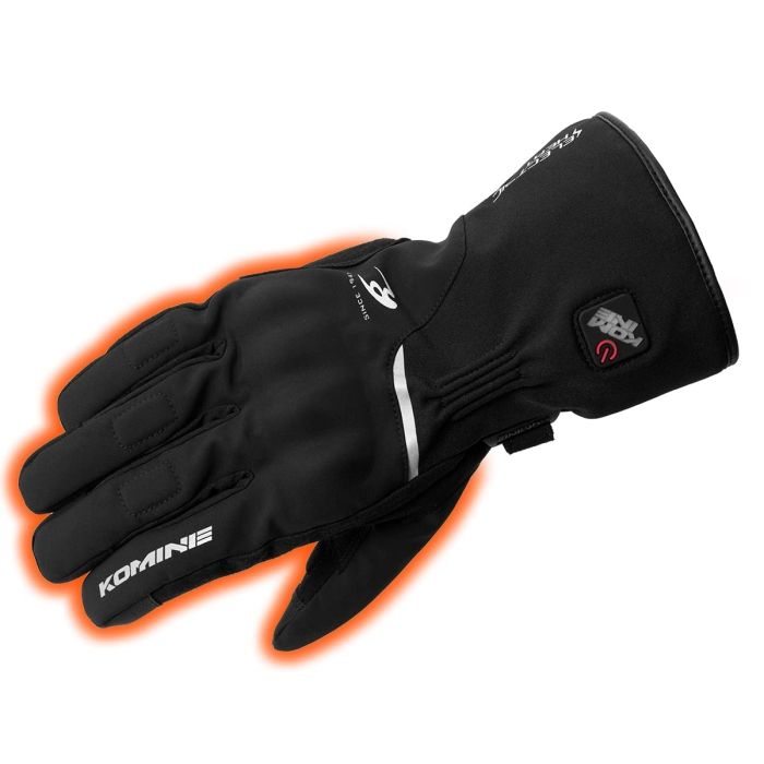 5営業日で発送 コミネ KOMINE バイク用 EK-217 プロテクトエレクトリックヒートグローブ Black XS
