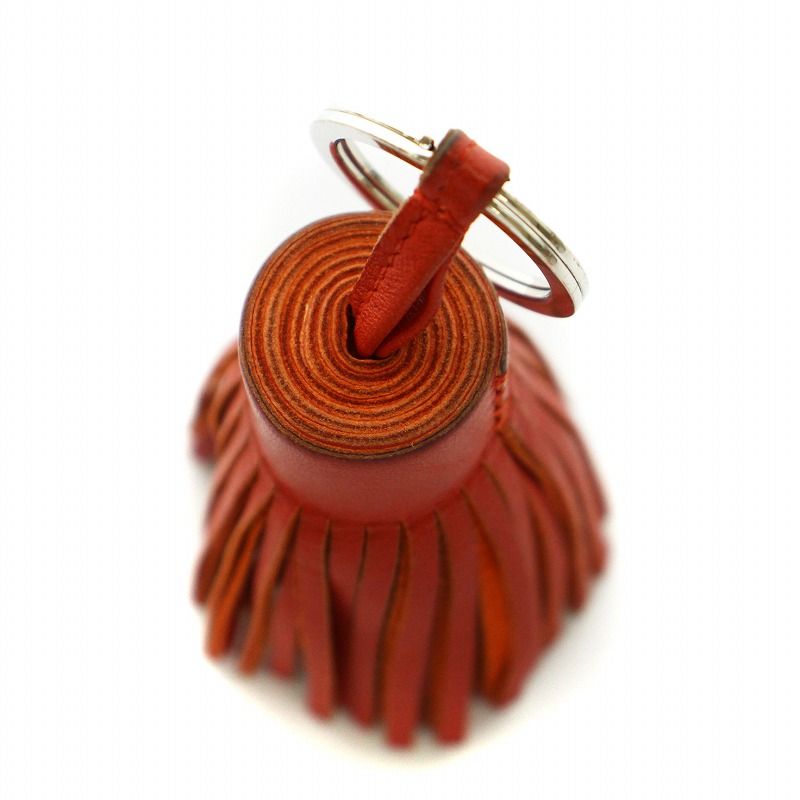 エルメス HERMES カルメン タッセル キーホルダー レザー チャーム