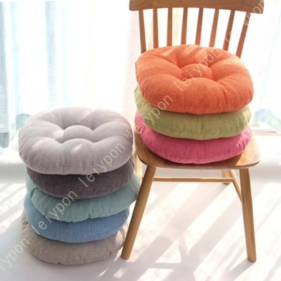 座布団 クッション 低反発 おしゃれ 大きい 北欧 円形 丸型 レザー 座椅子 座イス フロアクッション 厚い 厚手 リビング 円 座布団 低反発