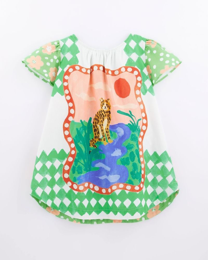 キッズジャガーフロールワンピース 子ども