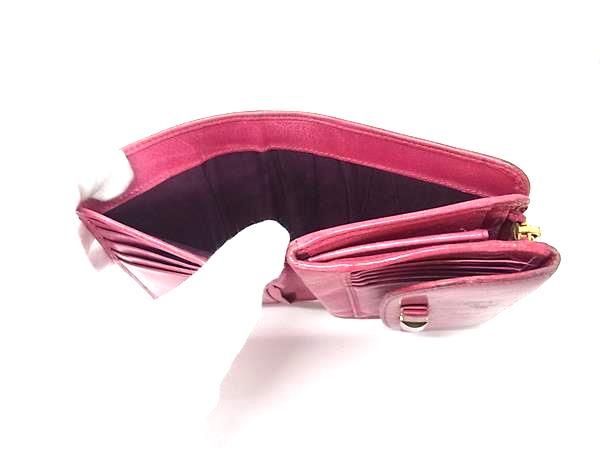 miumiu リボン三つ折財布 miumiu ミュウミュウ レザー リボン 三つ折り