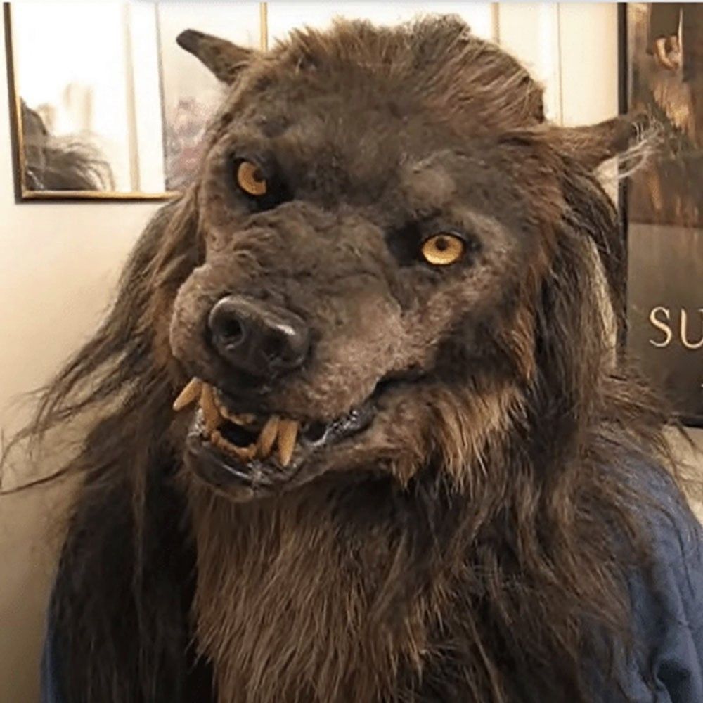 コスプレ マスク 狼 オオカミ ホラー ウルフ アニマル 被り物 リアル ゴム製