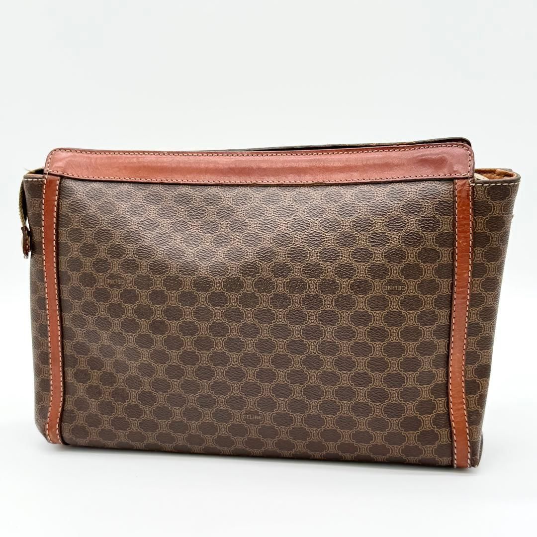 極上美品✨セリーヌ　クラッチバッグ　黒マカダム　トリオンフ　PVC レザー セリーヌ クラッチバッグ 黒マカダム トリオンフ PVC