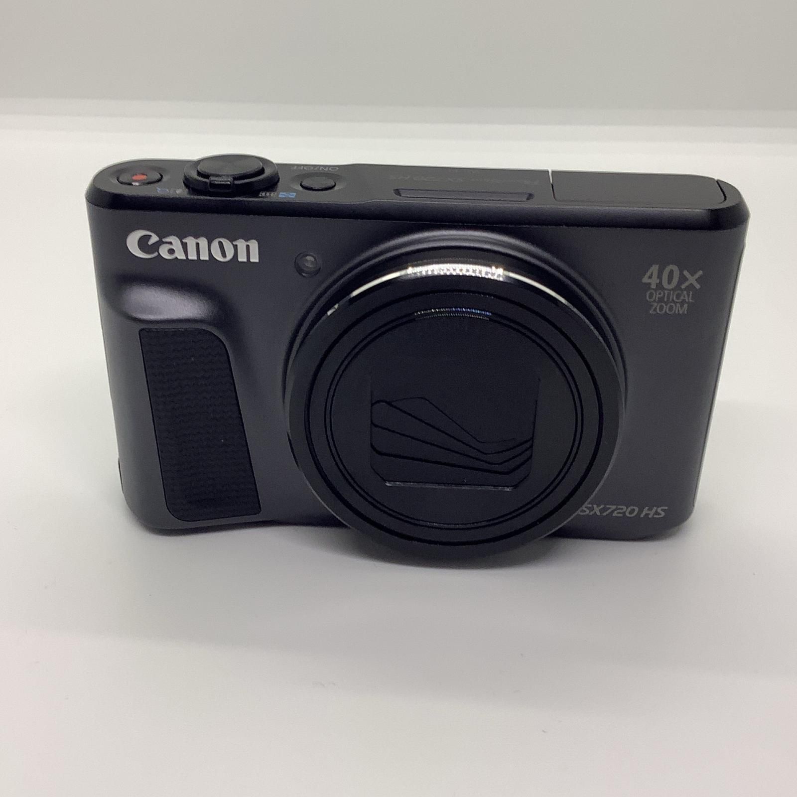 全額返金保証 最速発送 Canon コンパクトデジタルカメラ PowerShot SX720 HS ブラック 動作 済