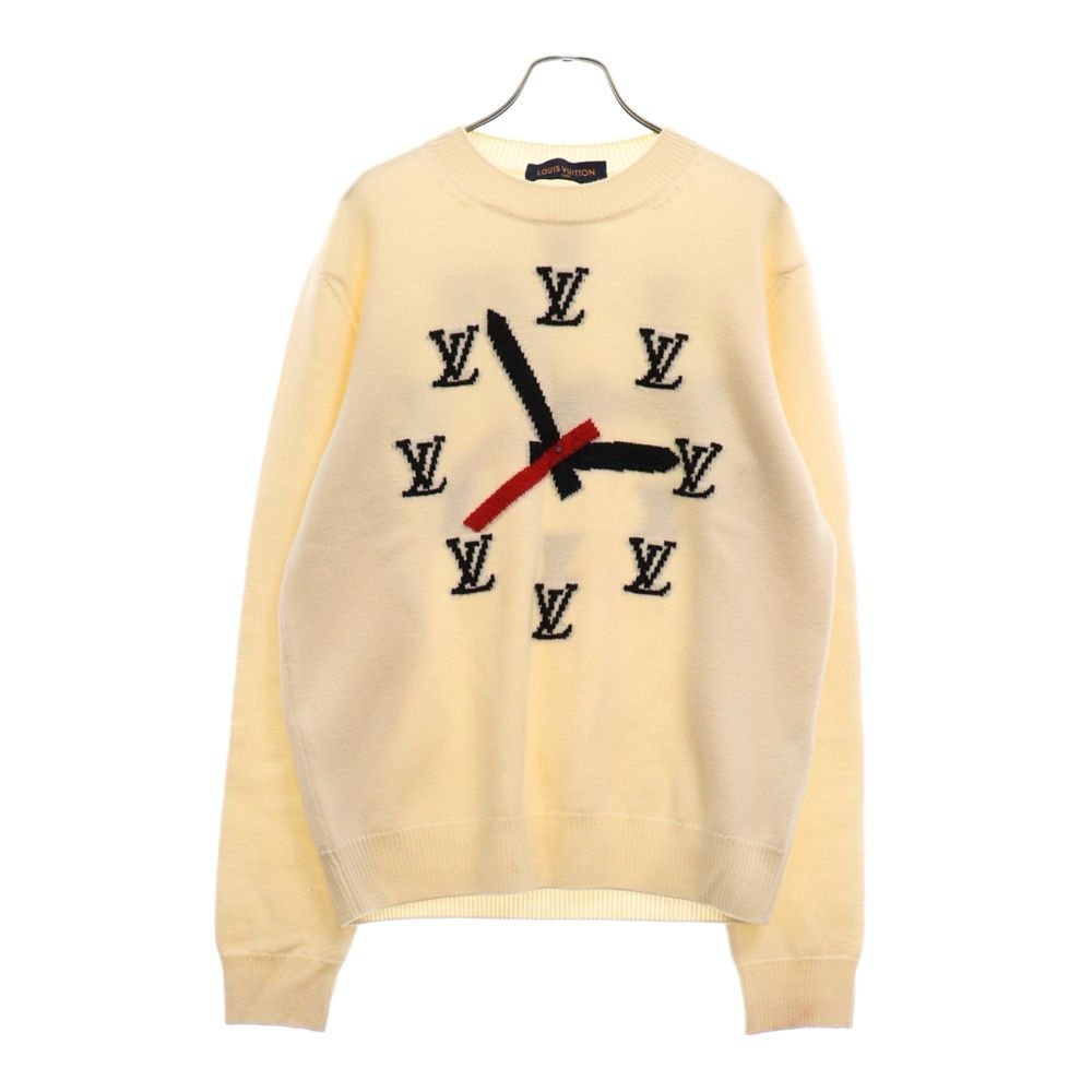 LOUIS VUITTON (ルイヴィトン) 21SS クロック インタルシア ニットセーター アイボリー RM211 ZLL HKN78W