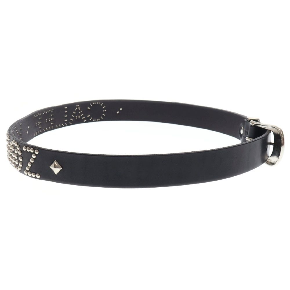 CALEE (キャリー) ×KEBOZ STUDS LEATHER BELT ケボズ スタッズロゴ