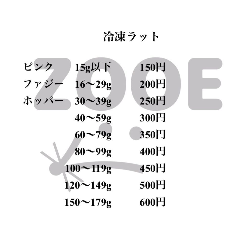 冷凍ラット 130~180g 30匹セット 【公式通販】