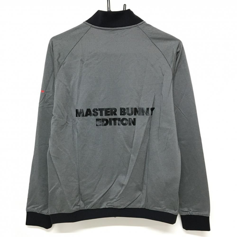 超 マスターバニー ブルゾン 黒×白 細目織生地 バックロゴ レディース 2 L ゴルフウェア MASTER BUNNY EDITION