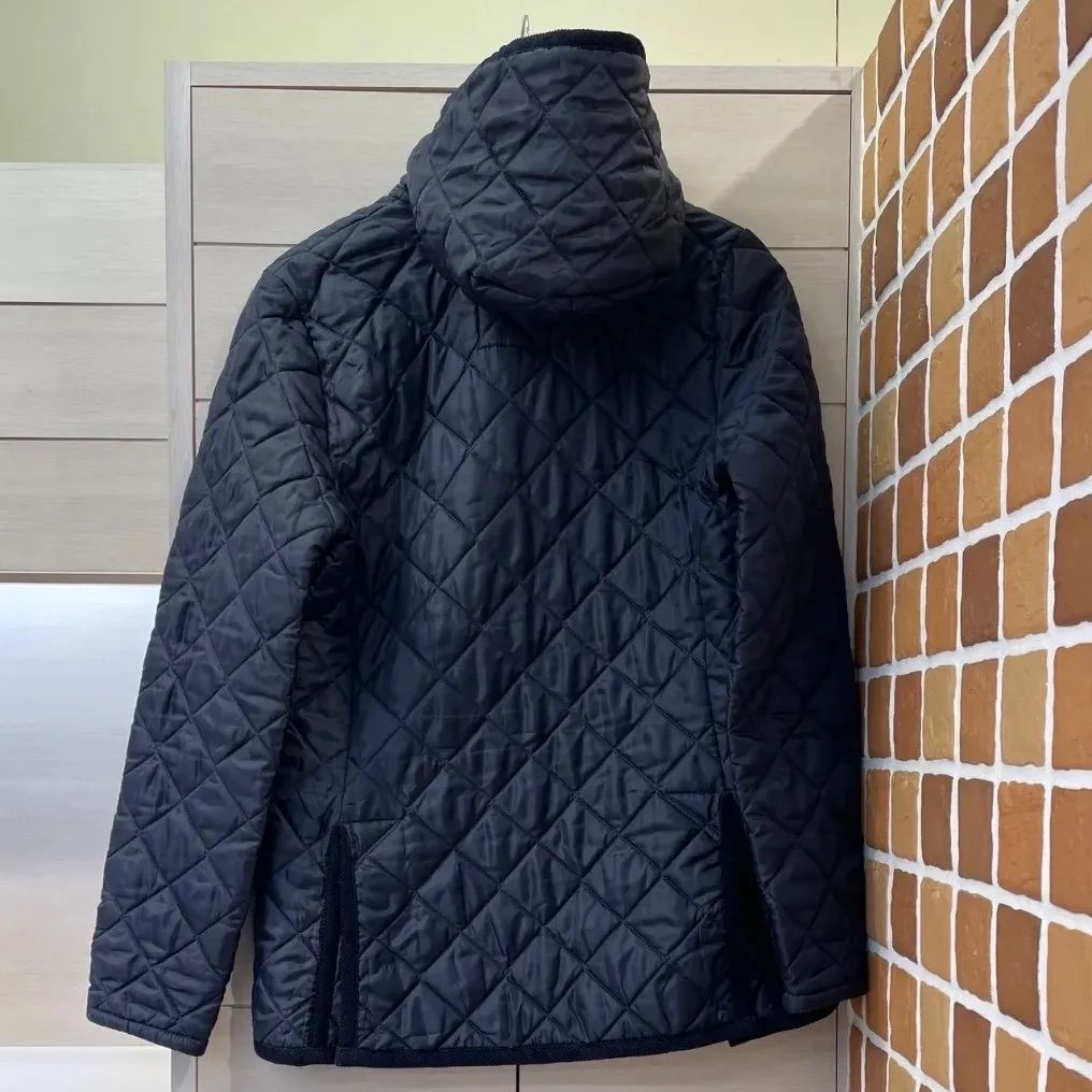 3万円引き!LAVENHAM×LIBERTY キルティングベスト ネイビー LAVENHAM ラベンハム キルティングジャケット フード付き