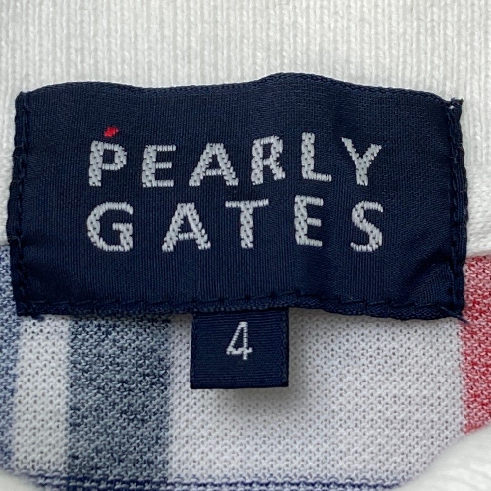 サイズ：4 PEARLY GATES パーリーゲイツ 半袖ポロシャツ チェック柄