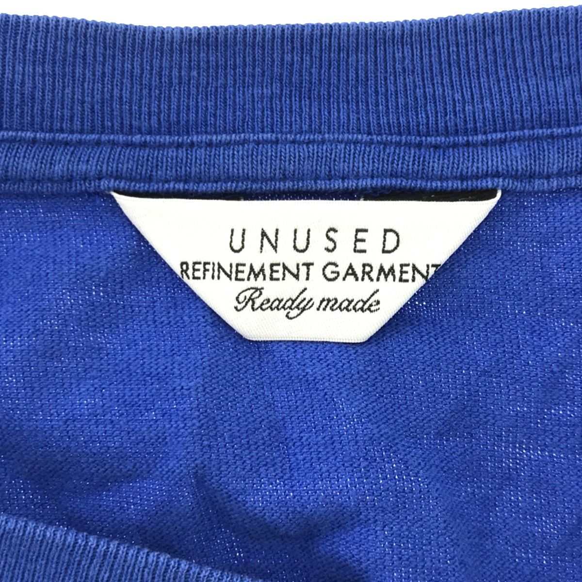 UNUSED アンユーズド 18SS L/S pocket tee ロングスリーブポケットカットソー US1369 ブルー 4