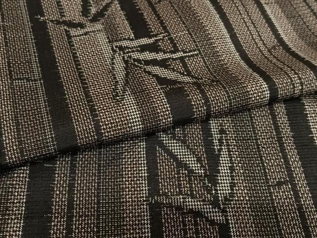 平和屋着物▽上質な紬　単衣　格子　正絹　逸品　AABE8070jh 平和屋着物○上質な紬 笹竹文 正絹 逸品 AAAZ7546zg - メルカリ