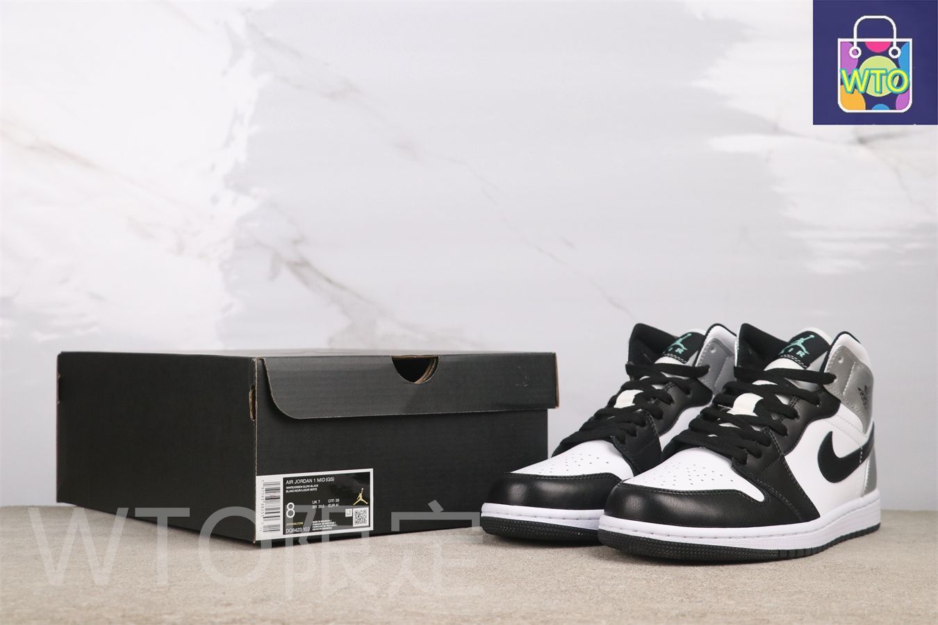 ジョーダン1代ミッドカットシリーズ ミッドカットブラックシルバー DQ8423-103 WWW_USTAUSTRALIA_COM_AU