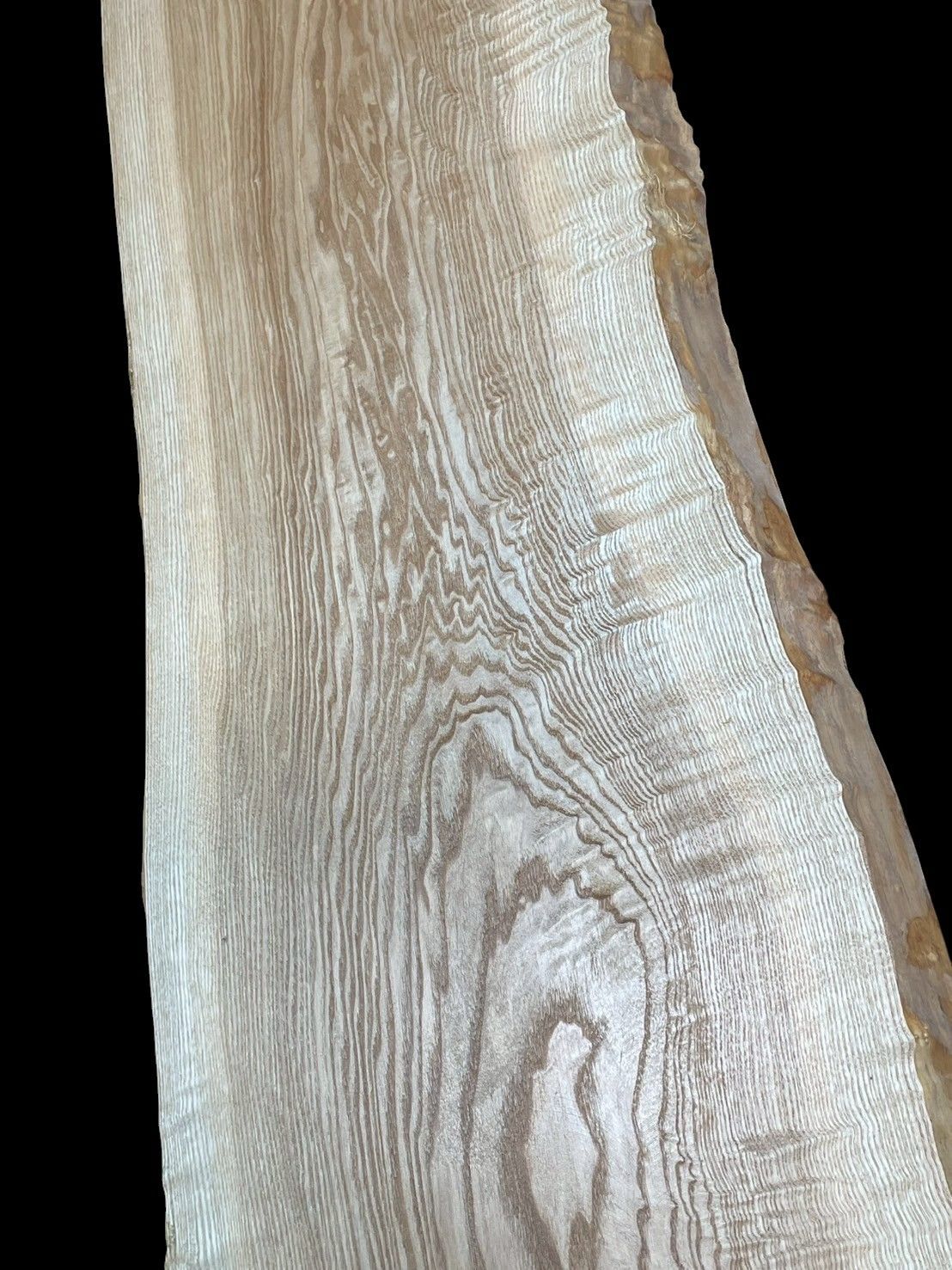 健気な タモ M166-1 一枚板 乾燥材 棚板 カウンター テーブル DIY 耳付 天板 テレビボード