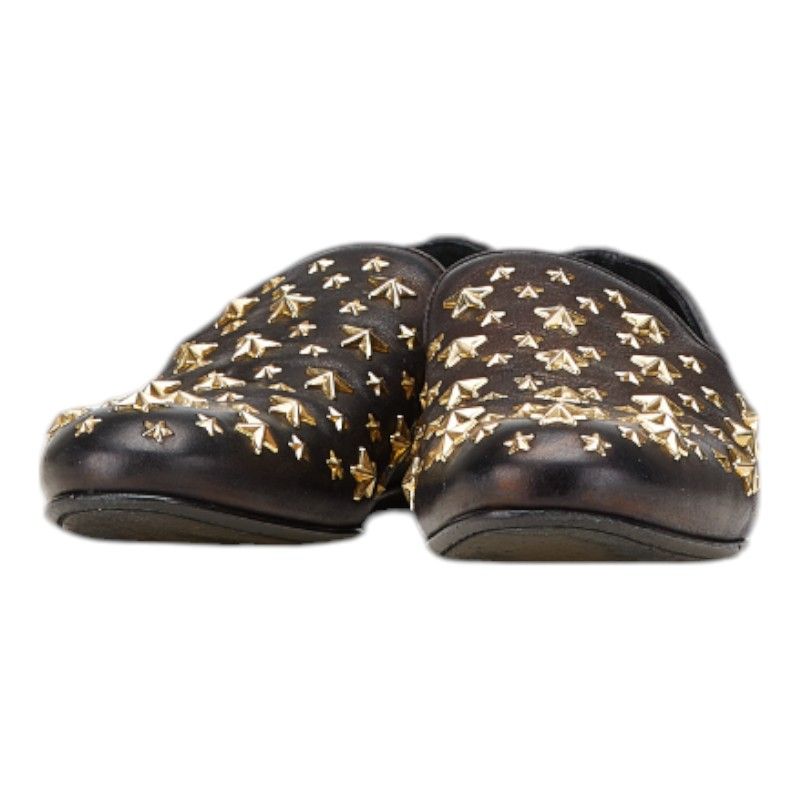 ジミーチュウ スタースタッズ ローファー サイズ 42 ブラック レザー メンズ JIMMY CHOO 1-0201482