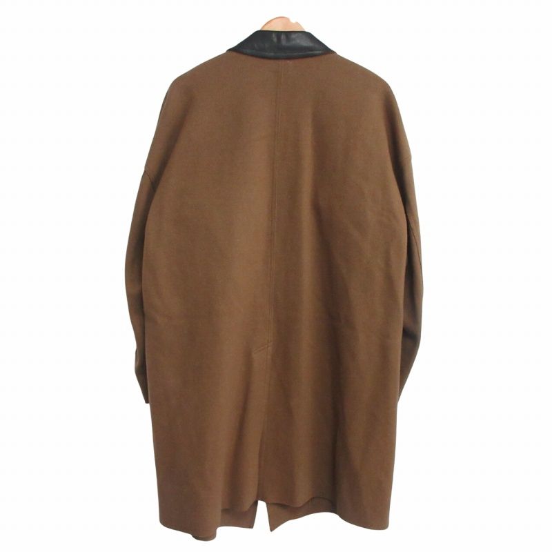【ヴィンテージ】ポンチョコート クロス襟 カシミヤ100％ ブラウン レトロ ダブルフェイスカシミヤ ロングコート / JOSEPH | ファッション