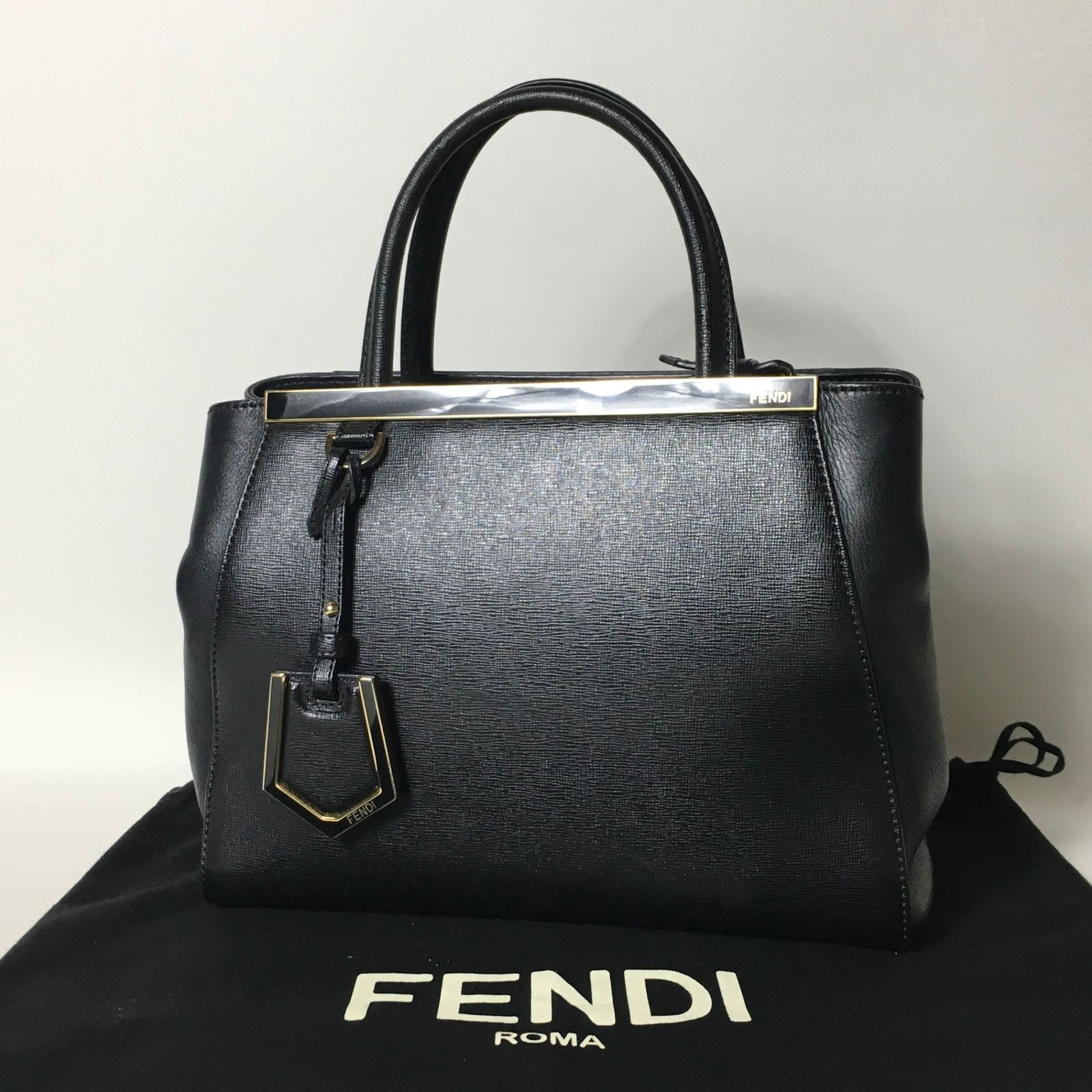 2509-396｜美品｜フェンディ プチトゥージュール 2WAYバッグ ブラック 