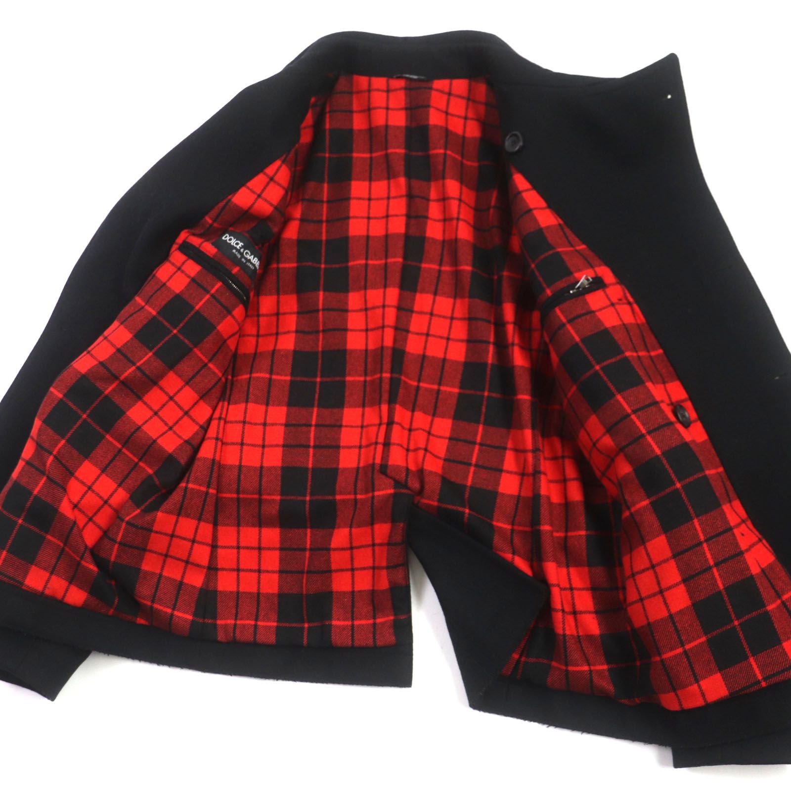 美品▽DOLCE&GABBANA ドルチェ＆ガッバーナ ウール 黒タグ 裏地