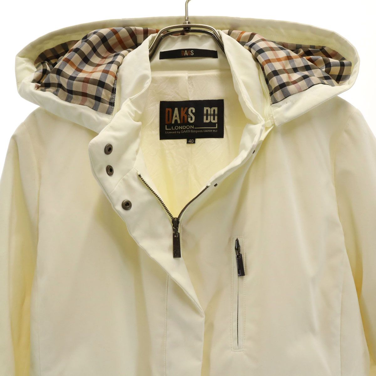 DAKS LONDON ダックスロンドン ジップジャケット 40 アイボリー 