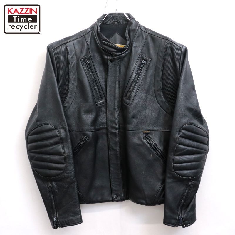 80s vintage BRIMACO シングルライダースジャケット メンズ 表記42