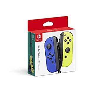 中古】【任天堂純正品】Joy-Con(L) ブルー/(R) ネオンイエロー ネオン