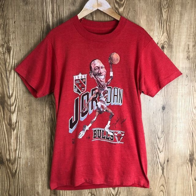 80s VINTAGE NBA オフィシャル マイケル ジョーダン プリント Tシャツ メンズMサイズ位 シングルステッチ 80年代 ビンテージ  ヴィンテージ アメカジ ストリート 古着 e24060528 - メルカリ