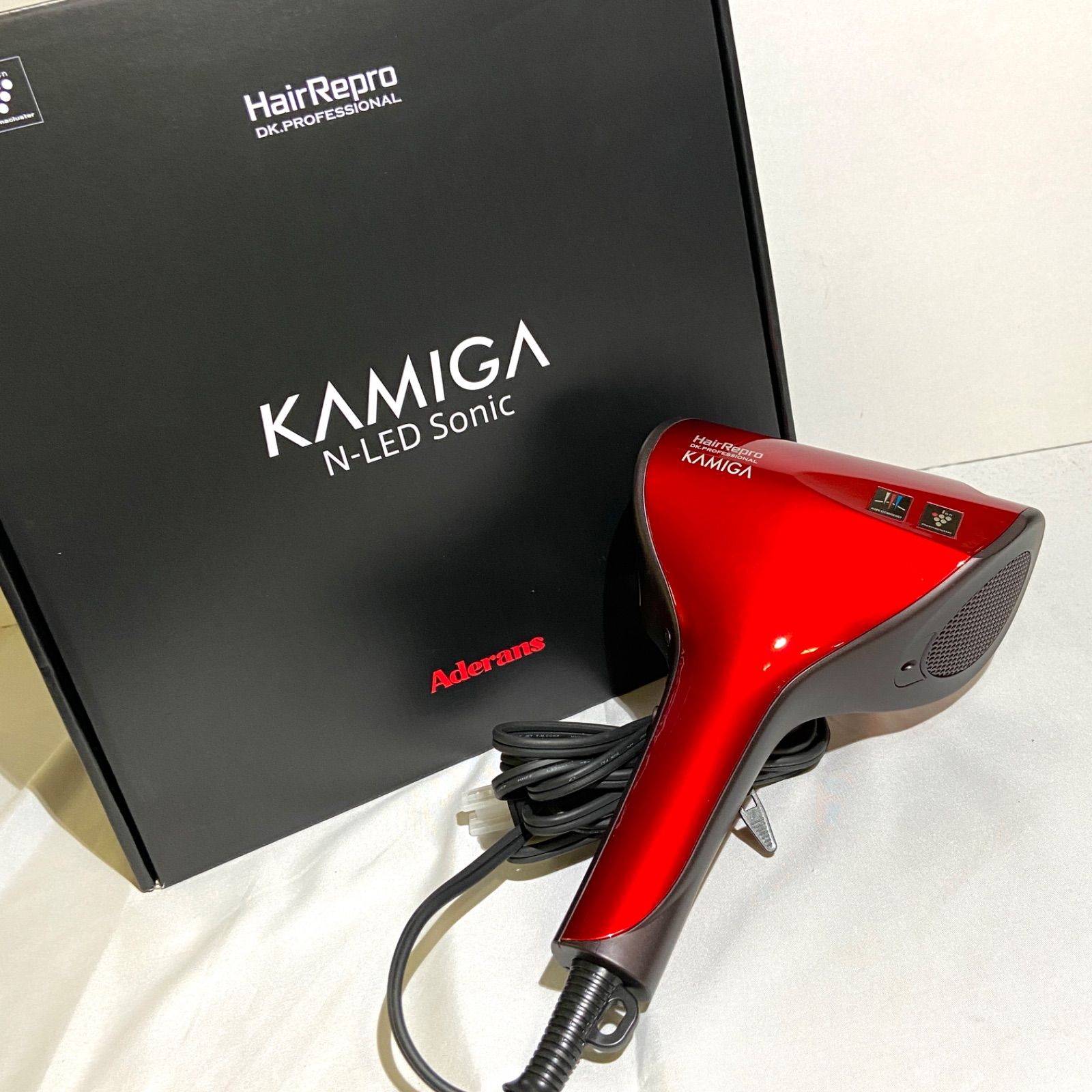 アデランス　KAMIGA N-LED Sonic ヘアドライヤーイタリアンレッド ヘアドライヤー N-LED SONIC イタリアンレッド オンライン ヘア