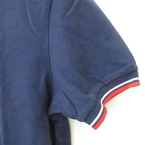 PRADA SPORTS ポロシャツ 半袖 ロゴ ライン ネイビー プラダ PRADA SPORTS スポーツ ポロシャツ 半袖 ロゴ ライン 綿