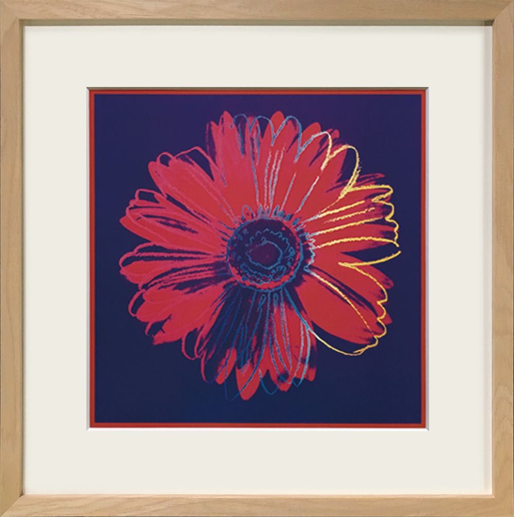 絵画 名画 アンディ・ウォーホル Daisy， c.1982 (デイジー) 青 赤 インテリア 玄関 プレゼント 飾る L おしゃれ 壁掛け 絵